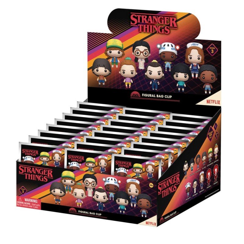 Stranger Things présentoir porte-clés sac à dos 3D seriés 3 (24) | 0077764325601