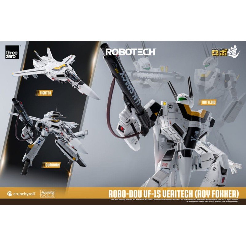Robotech figurine ROBO-DOU VF-1S Veritech (Roy Fokker) 20 cm | 4895250812031