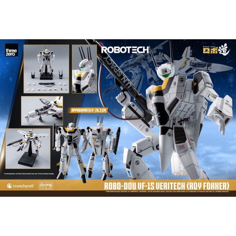 Robotech figurine ROBO-DOU VF-1S Veritech (Roy Fokker) 20 cm | 4895250812031