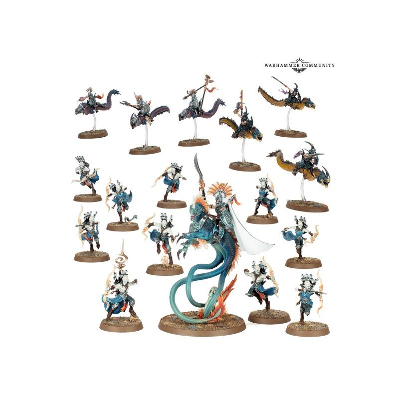 Warhammer Age Of Sigmar - Idoneth Deepkin - Akhelian Tide Guard : Spearhead/Fer De Lance | 5011921226139