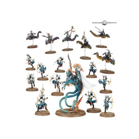 Warhammer Age Of Sigmar - Idoneth Deepkin - Akhelian Tide Guard : Spearhead/Fer De Lance | 5011921226139