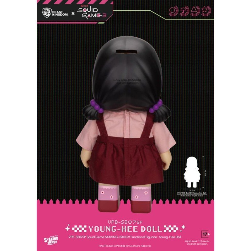 Squid Game figurine tirelire Syaking Bang Young-Hee Doll Season 3 48 cm | 4711385261356