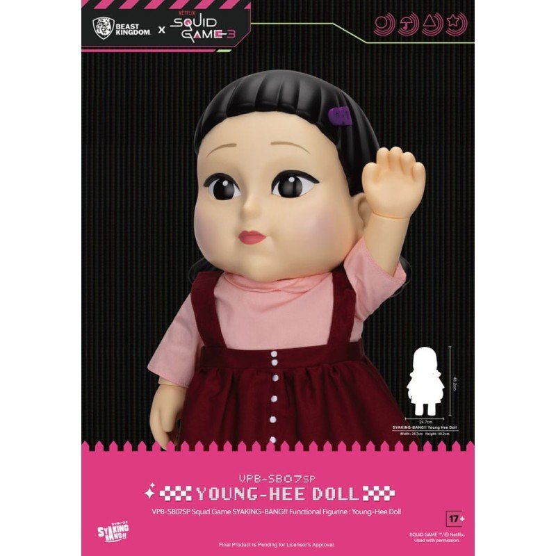 Squid Game figurine tirelire Syaking Bang Young-Hee Doll Season 3 48 cm | 4711385261356