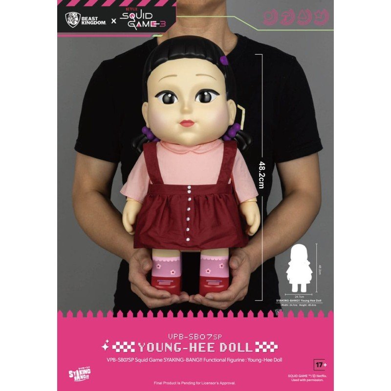 Squid Game figurine tirelire Syaking Bang Young-Hee Doll Season 3 48 cm | 4711385261356
