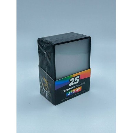Tyranobox - Top Loader couleurs - Noir - (25pcs) | 3760385120324