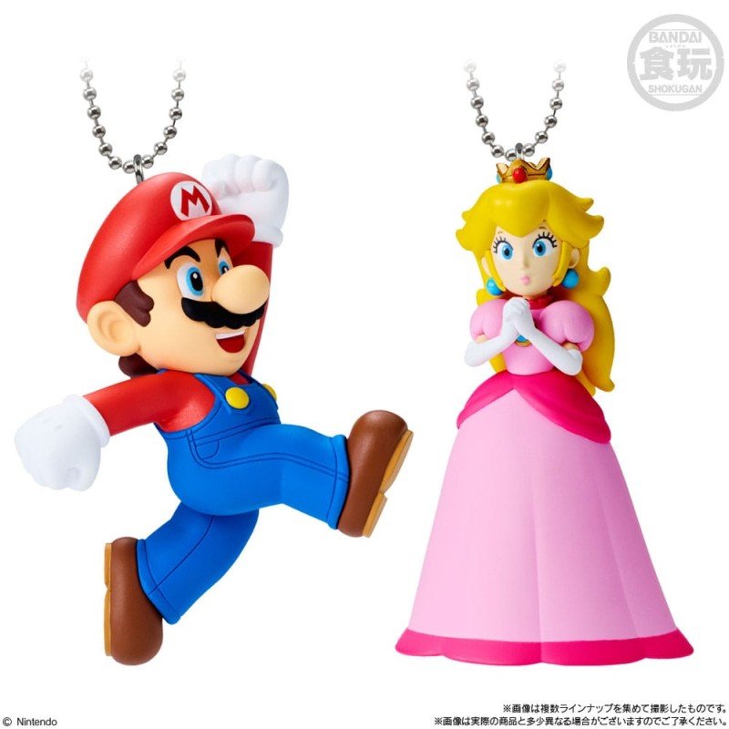 Super Mario présentoir porte-clés Blind Bag Mascot Charm Collection Wave 2 5 cm (10) | 4570117924583