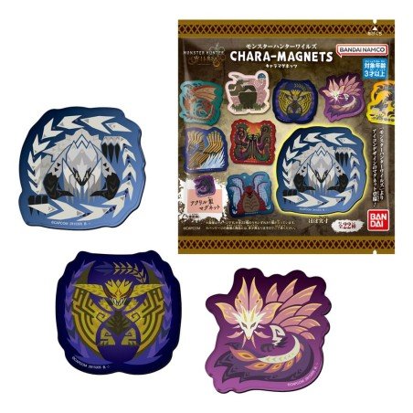 Monster Hunter Wilds présentoir aimants Blind Bag Chara-Magnets 5 cm (14) | 4570117925399
