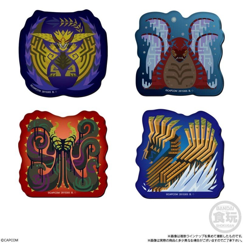 Monster Hunter Wilds présentoir aimants Blind Bag Chara-Magnets 5 cm (14) | 4570117925399