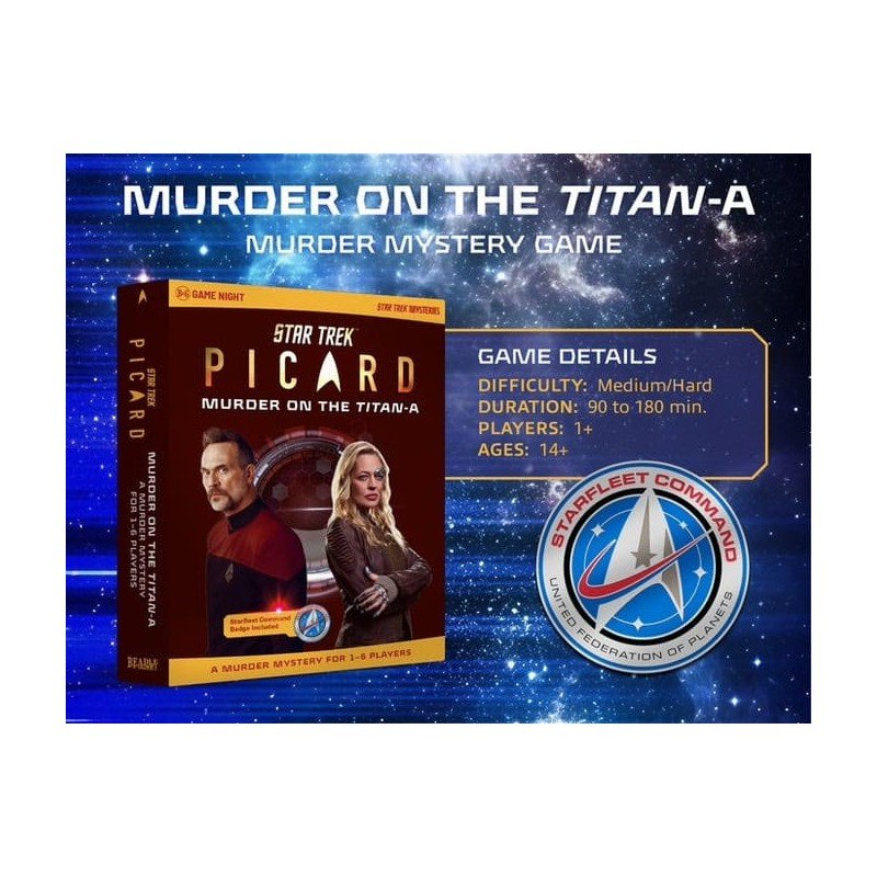 Star Trek: Picard Murder Mystery Game Murder on the Titan-A *ANGLAIS* | 0860010853887