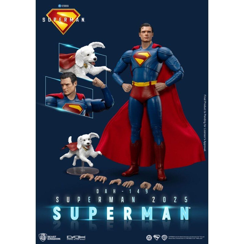 Superman (2025) figurine Superman & Krypto 21 cm | 4711385261455