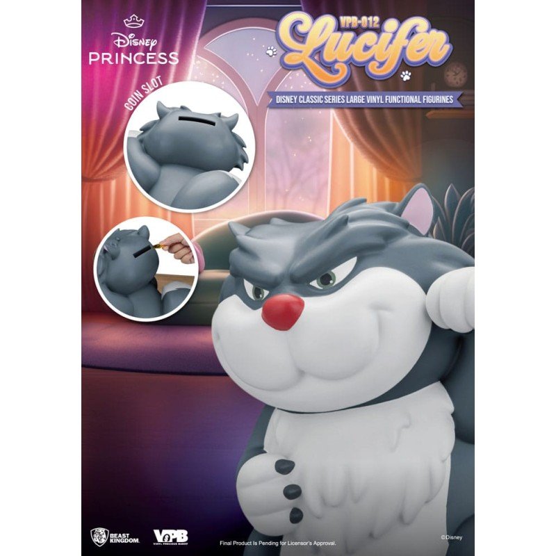 Cendrillon Piggy Bank tirelire Lucifer 33 cm | 4711385246773