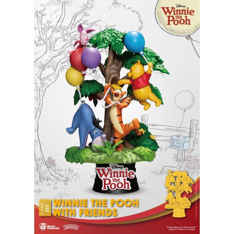 Disney diorama PVC D-Stage Winnie The Pooh With Friends 16 cm | 4711385241310