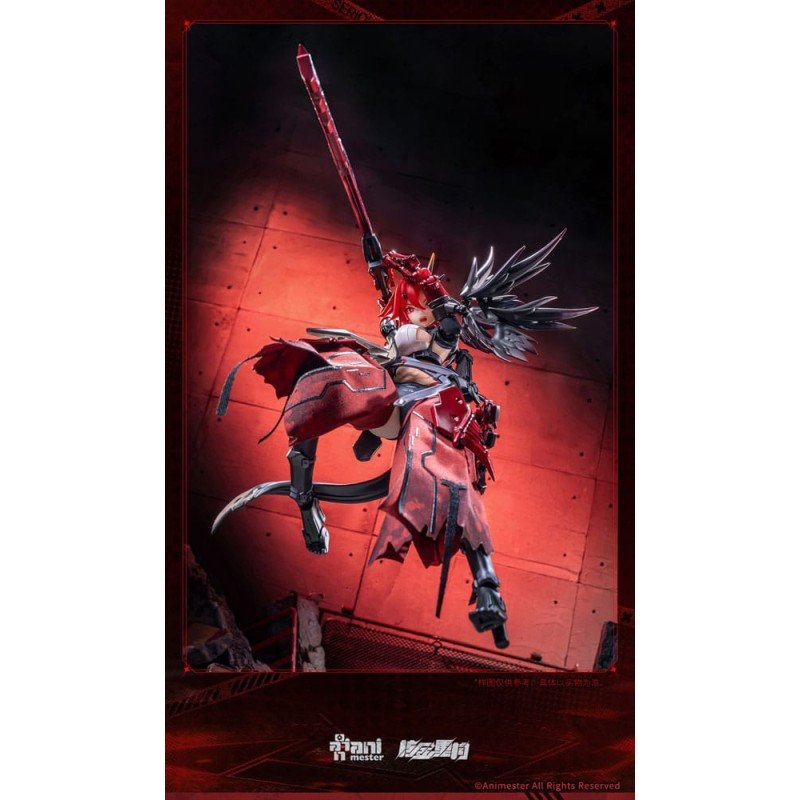 Original Character Seamless Action Figure 1/9 Wolf-Mastiff Force Karas Samurai 20 cm | 6976881810295