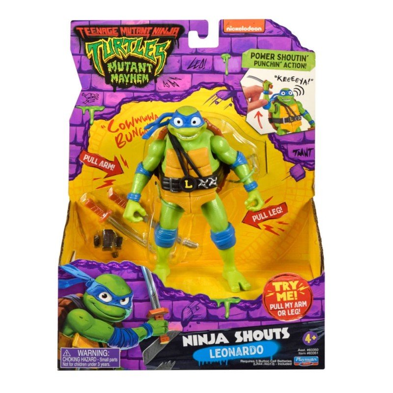 Ninja Turtles: Teenage Years Figurine Ninja Shouts Leonardo 14 cm | 0043377833512