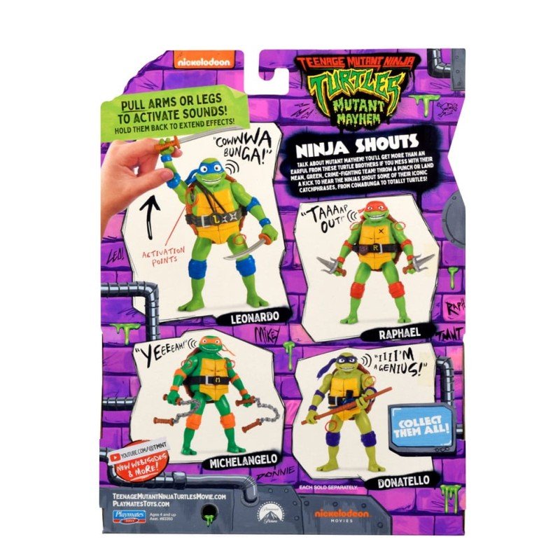 Ninja Turtles: Teenage Years Figurine Ninja Shouts Leonardo 14 cm | 0043377833512