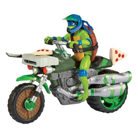Ninja Turtles : Teenage Years figurine Drive N Kick Leonardo & véhicule 11 cm | 0043377834311