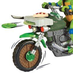 Ninja Turtles : Teenage Years figurine Drive N Kick Leonardo & véhicule 11 cm | 0043377834311