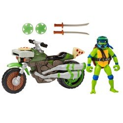 Ninja Turtles : Teenage Years figurine Drive N Kick Leonardo & véhicule 11 cm | 0043377834311