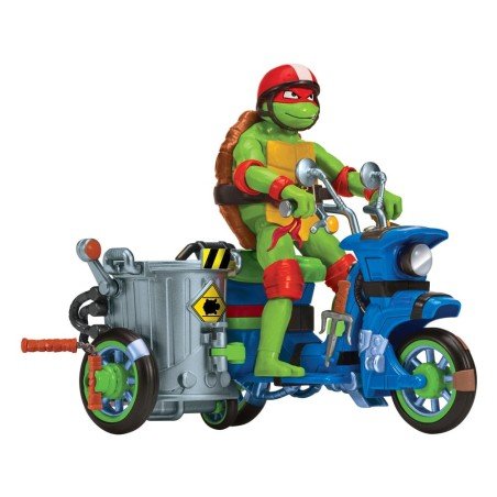 Ninja Turtles : Teenage Years figurine Raphael & Scooter et side-car 11 cm | 0043377834328