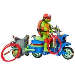 Ninja Turtles : Teenage Years figurine Raphael & Scooter et side-car 11 cm | 0043377834328