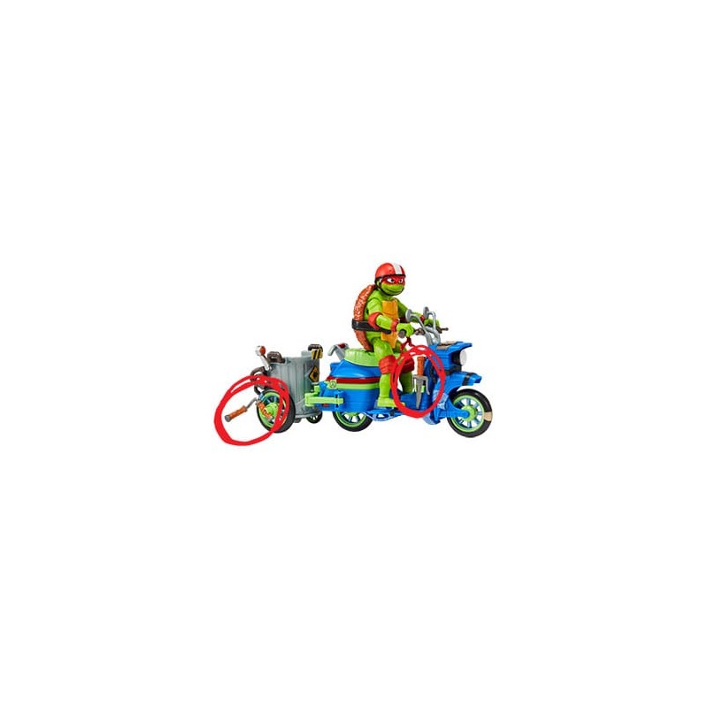 Ninja Turtles : Teenage Years figurine Raphael & Scooter et side-car 11 cm | 0043377834328