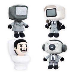 Skibidi Toilet Plush Mystery Blind Bag Display (2) | 0810054665465