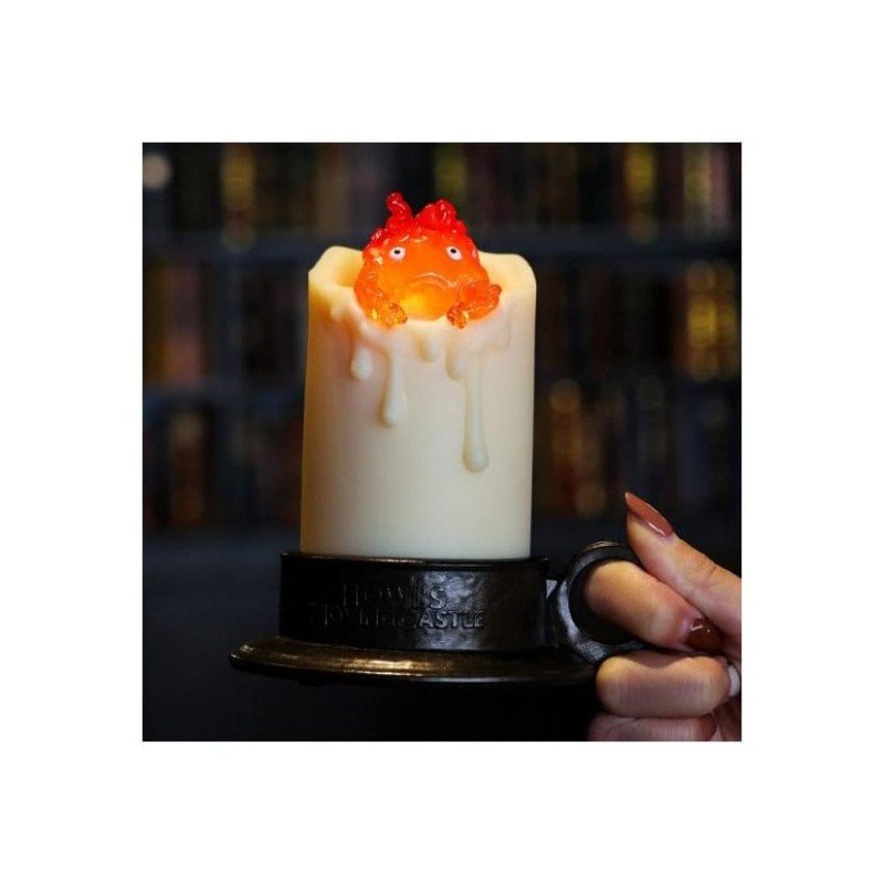 Le Château ambulant lampe Illuminated Calcifer & candle 13 cm | 4990593482207
