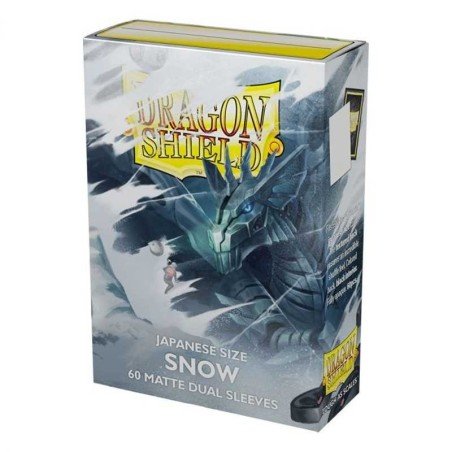 Dragon Shield Japanese size Dual Matte Sleeves - Snow 'Nirin' (60 Sleeves) | 5706569151058