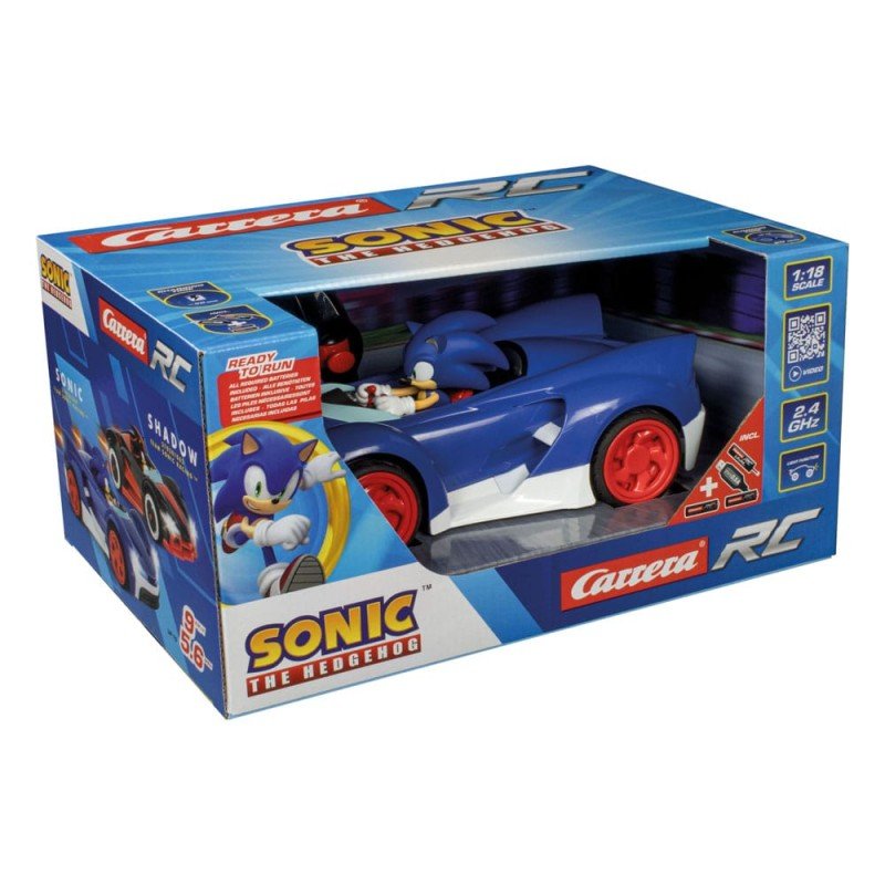 Sonic the Hedgehog Cart Voiture télécommandée RC 1/18 2,4GHz Sonic | 9003150128908
