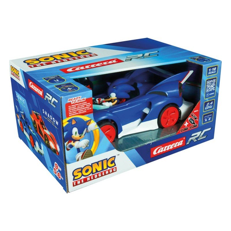 Sonic the Hedgehog Cart Voiture télécommandée RC 1/18 2,4GHz Sonic Performance | 9003150136224
