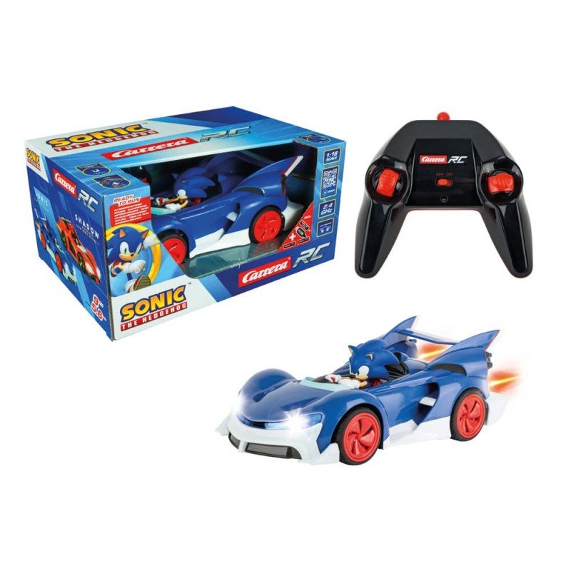 Sonic the Hedgehog Cart Voiture télécommandée RC 1/18 2,4GHz Sonic Performance | 9003150136224