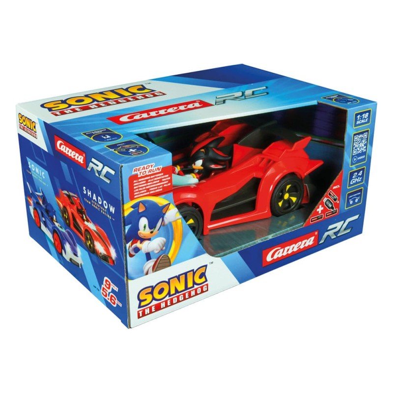 Sonic the Hedgehog Cart Voiture télécommandée RC 1/18 2,4GHz Shadow Performance | 9003150136231