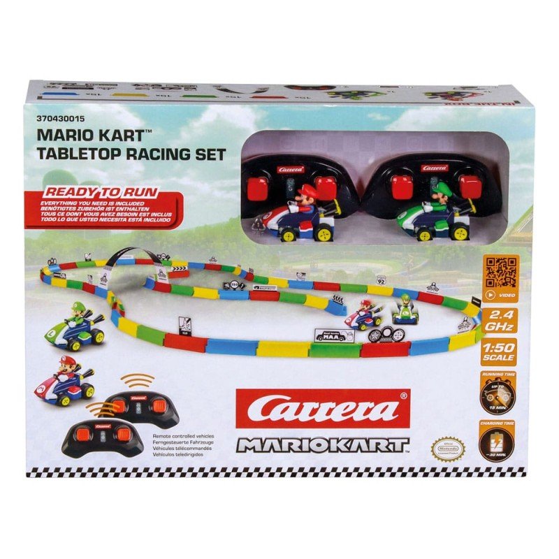 Super Mario Kart voiture télécommandée RC 1/43 2,4GHz Tabletop Racing Set Mario | 9003150148302