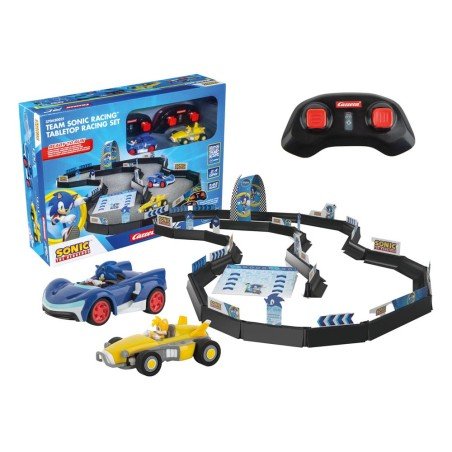 Sonic the Hedgehog voiture télécommandée RC 1/43 2,4GHz Tabletop Racing Set | 9003150143253