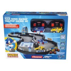 Sonic the Hedgehog voiture télécommandée RC 1/43 2,4GHz Tabletop Racing Set | 9003150143253