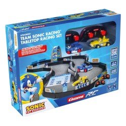 Sonic the Hedgehog voiture télécommandée RC 1/43 2,4GHz Tabletop Racing Set | 9003150143253