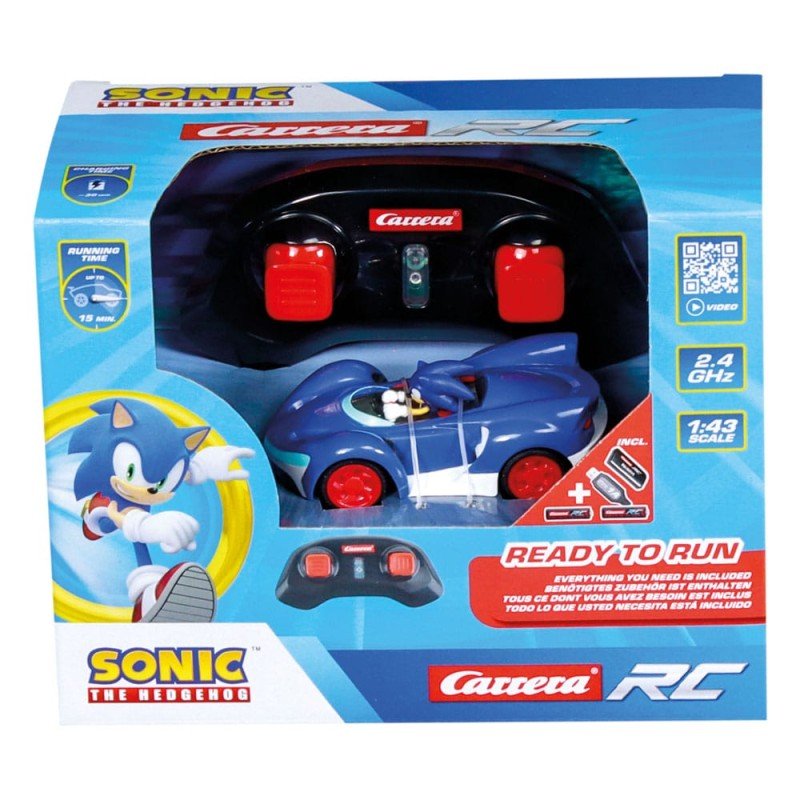 Sonic the Hedgehog RC remote-controlled Car 1/43 2.4GHz Mini Sonic | 9003150143260