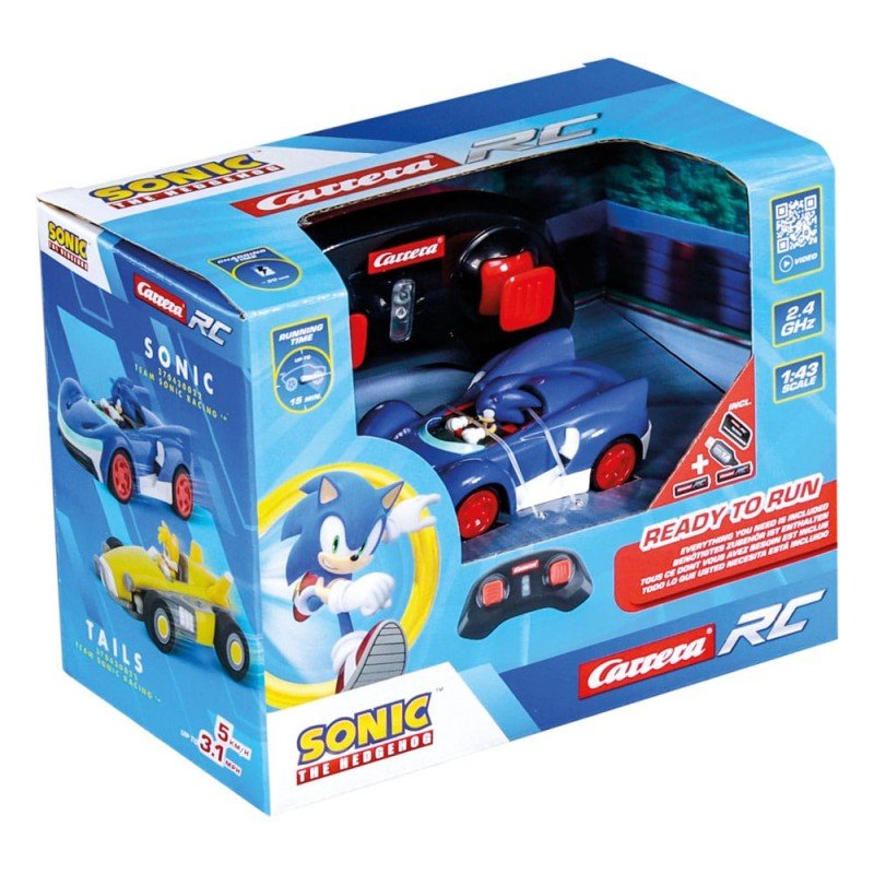 Sonic the Hedgehog RC remote-controlled Car 1/43 2.4GHz Mini Sonic | 9003150143260