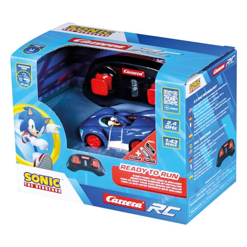 Sonic the Hedgehog RC remote-controlled Car 1/43 2.4GHz Mini Sonic | 9003150143260