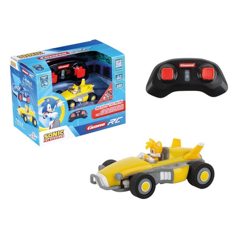 Sonic the Hedgehog RC remote-controlled Car 1/43 2.4GHz Mini Tails | 9003150143284
