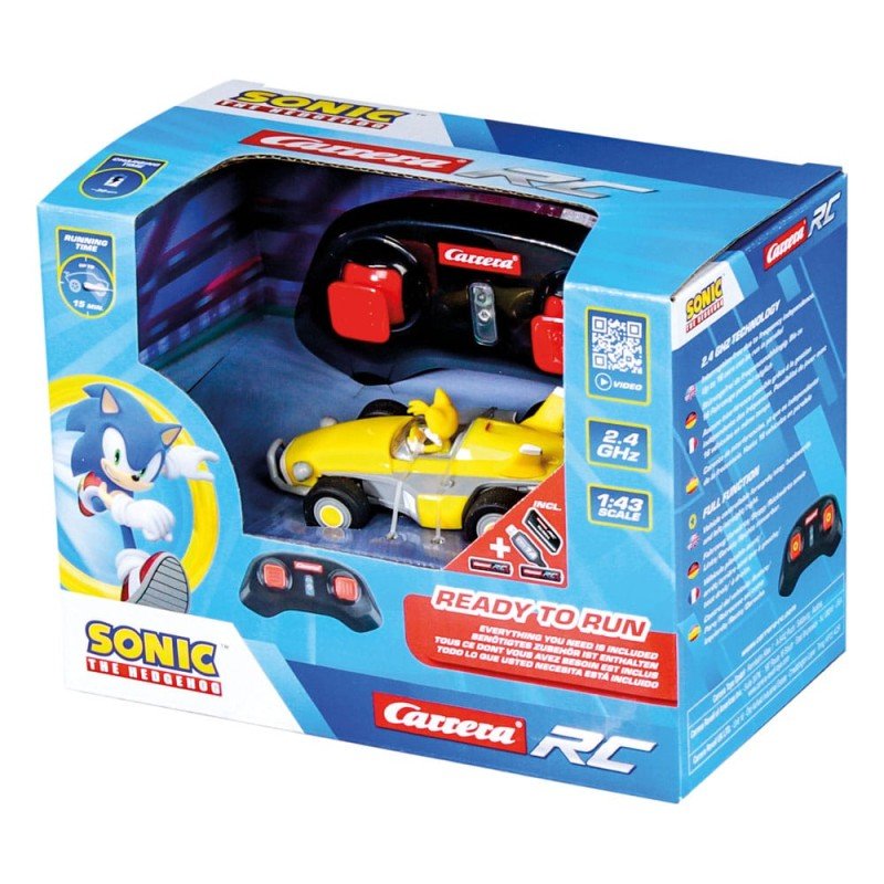 Sonic the Hedgehog RC remote-controlled Car 1/43 2.4GHz Mini Tails | 9003150143284