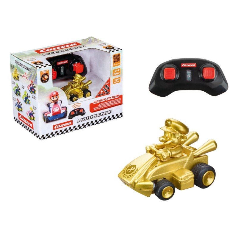 Super Mario Kart voiture télécommandée RC 1/50 2,4GHz Mini Mario Gold | 9003150148371