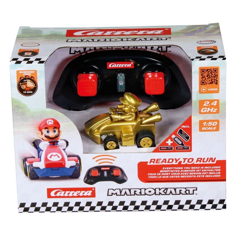 Super Mario Kart voiture télécommandée RC 1/50 2,4GHz Mini Mario Gold | 9003150148371