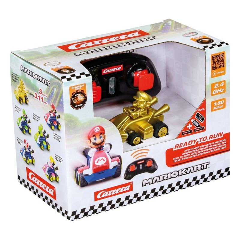Super Mario Kart voiture télécommandée RC 1/50 2,4GHz Mini Mario Gold | 9003150148371