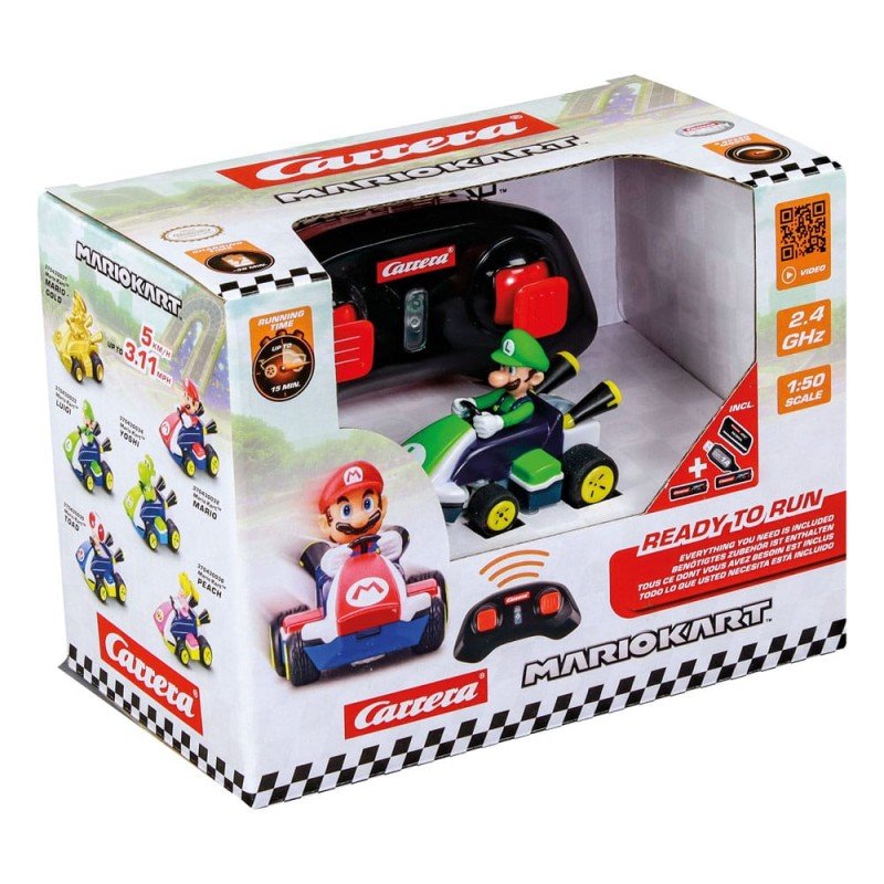 Super Mario Kart voiture télécommandée RC 1/50 2,4GHz Mini Luigi | 9003150148395