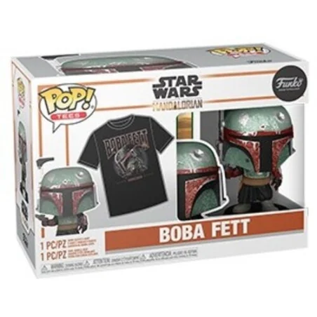 Star Wars Funko POP! & Boba Fett Action Figure & T-Shirt Set | 