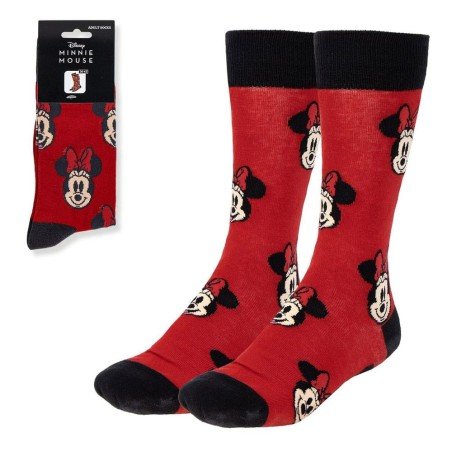 Disney chaussettes Minnie Face Red 36-43 | 8445484456950