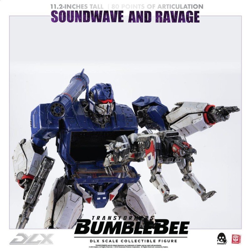 Transformers Bumblebee pack 2 figurines 1/6 DLX Soundwave & Ravage 28 cm | 4897056202627