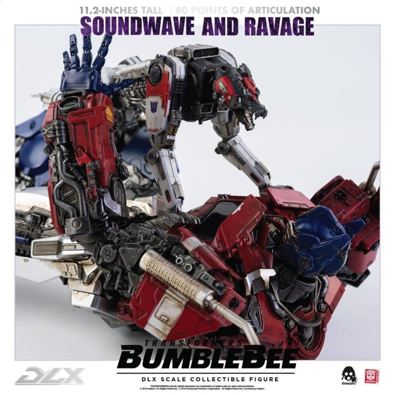Transformers Bumblebee pack 2 figurines 1/6 DLX Soundwave & Ravage 28 cm | 4897056202627