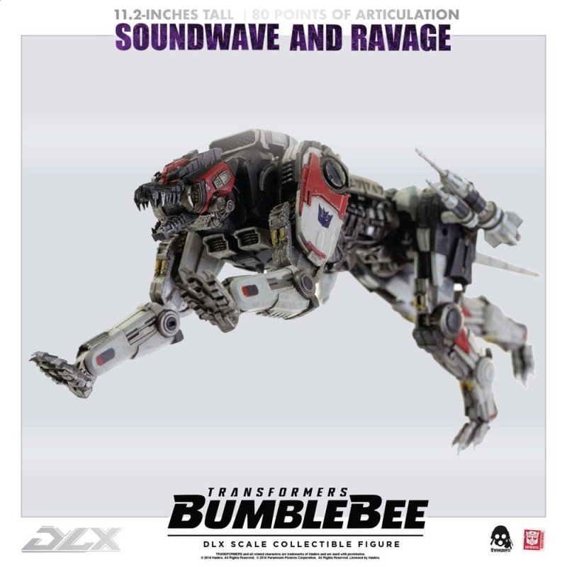 Transformers Bumblebee pack 2 figurines 1/6 DLX Soundwave & Ravage 28 cm | 4897056202627